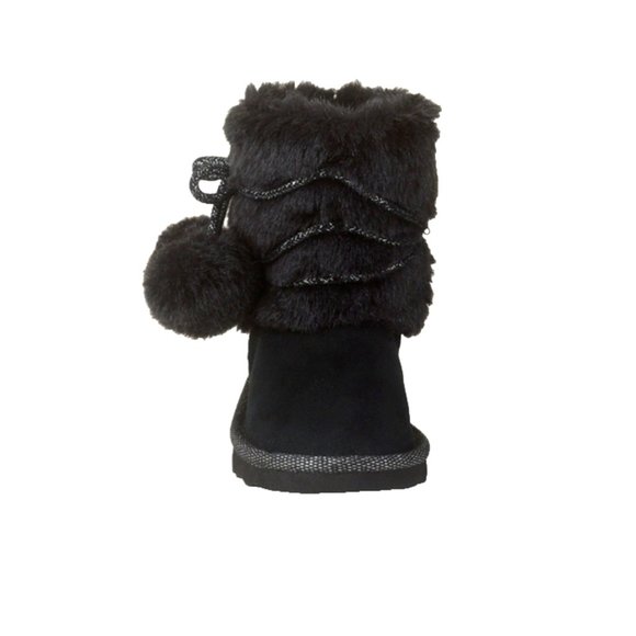 The Children's Place Toddler Girls Chalet Boot Lined Winter Pom-Pom Boot… - Picture 3 of 6